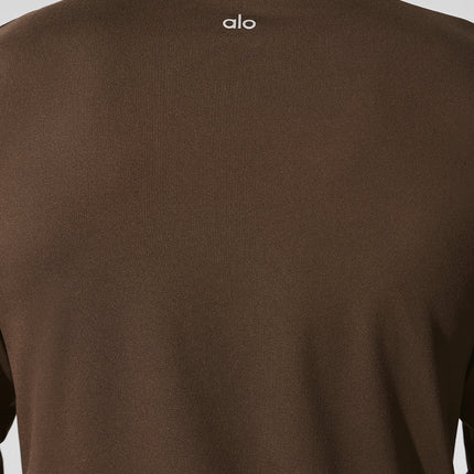 alo Men's Conquer Reform Crewneck Long Sleeve - Espresso
