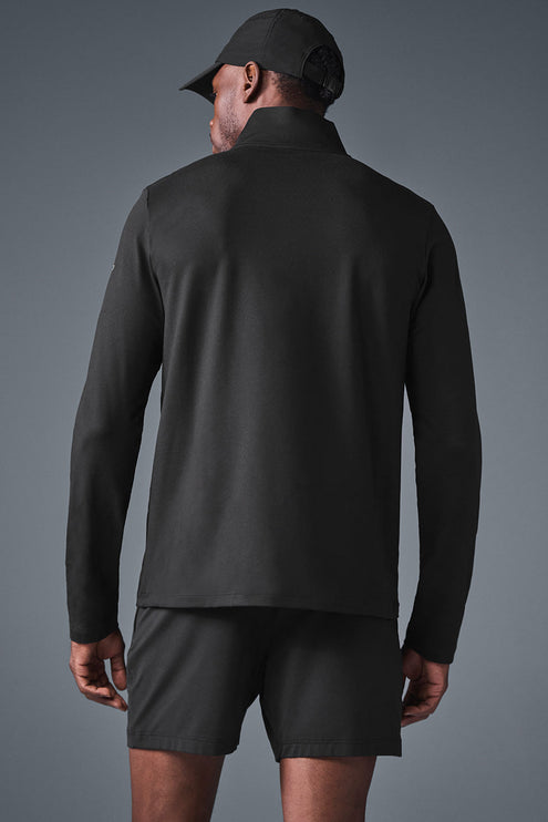alo Men's Conquer 1/4 Zip Reform Long Sleeve - Black
