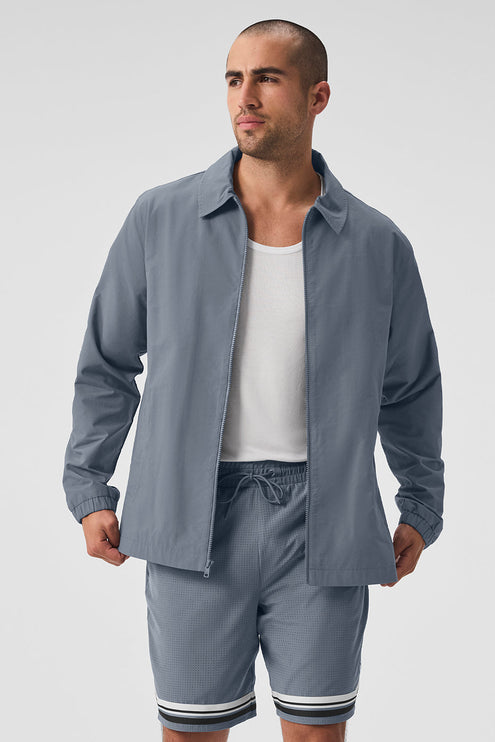 alo Men's Torrent Overshirt - Steel Grey