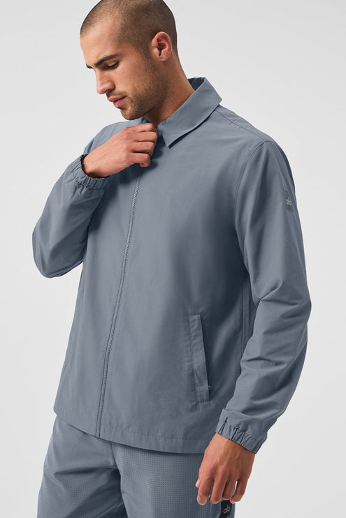 alo Men's Torrent Overshirt - Steel Grey