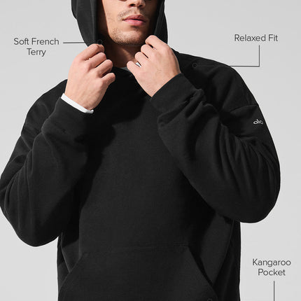 alo Men's Chill Hoodie - Black