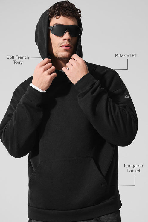 alo Men's Chill Hoodie - Black