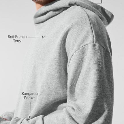 alo Men's Chill Hoodie - Athletic Heather Grey