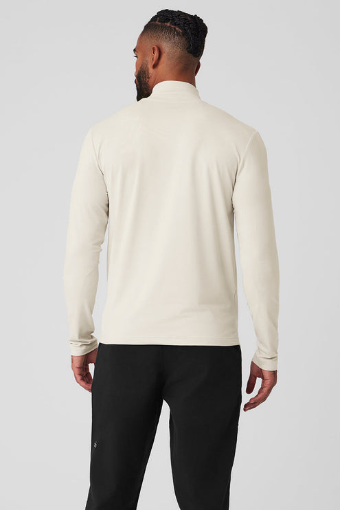alo Men's Conquer Reform Mock Neck Long Sleeve - Bone