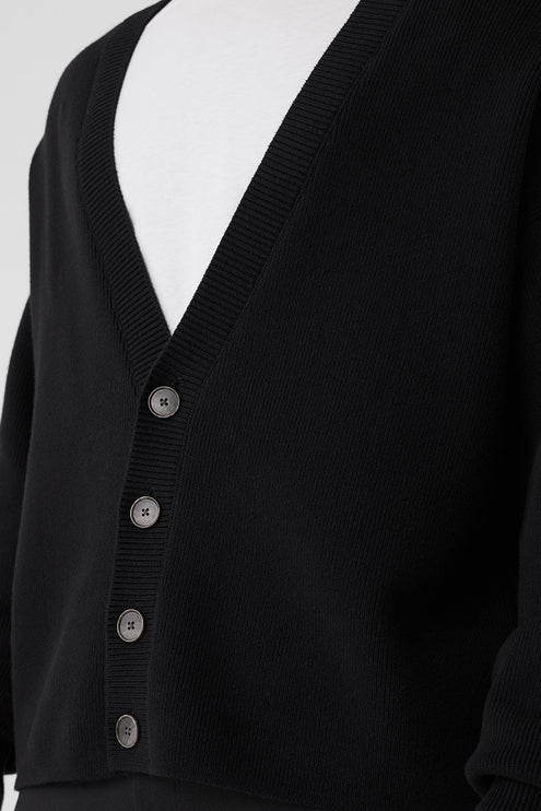 alo Men's Scholar Cardigan Sweater - Black