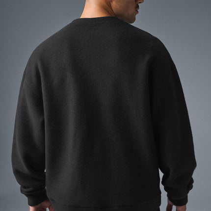 alo Men's Triumph Restore Crew Neck Sweatshirt - Black