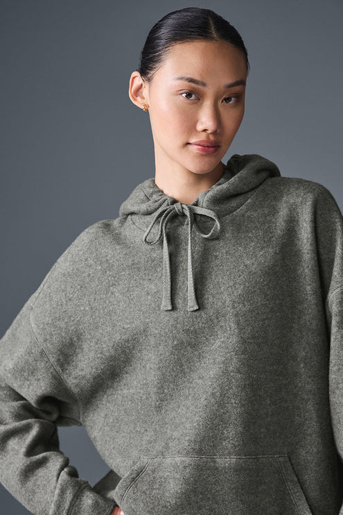 alo Women's Triumph Restore Hoodie - Grey Triblend