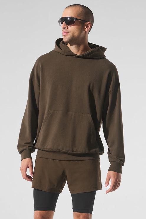 alo Men's Double Take Hoodie - Espresso