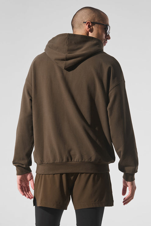 alo Men's Double Take Hoodie - Espresso