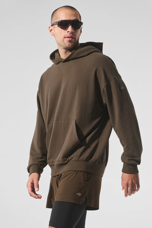alo Men's Double Take Hoodie - Espresso