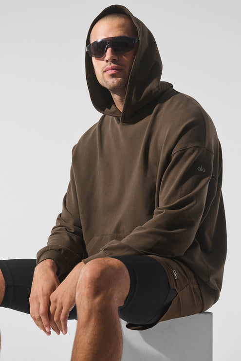 alo Men's Double Take Hoodie - Espresso