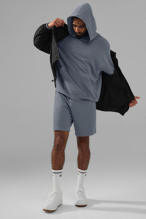 alo Men's Double Take Hoodie - Steel Grey