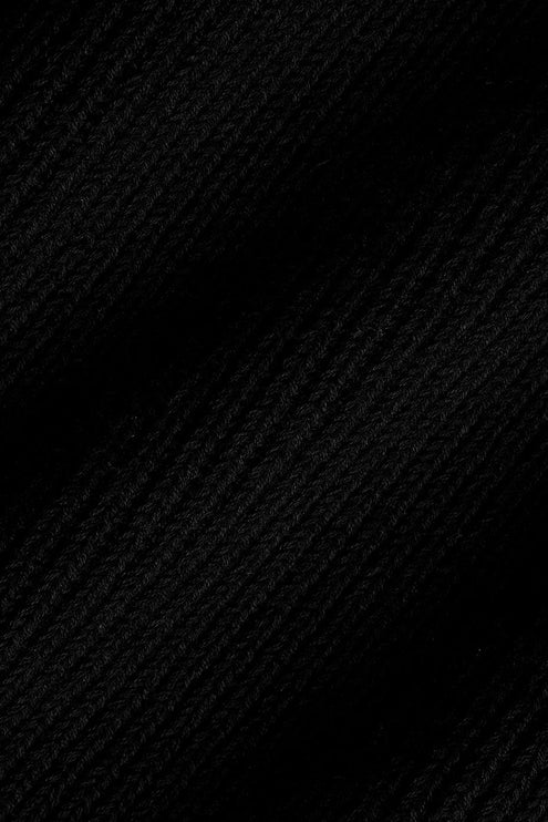 alo Men's Domain Rib Knit Full Zip Sweater - Black