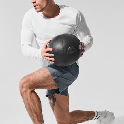 alo Men's Alo Vapor Crewneck Long Sleeve - White