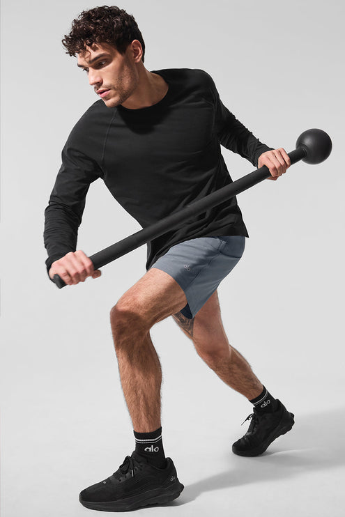 alo Men's Alo Vapor Crewneck Long Sleeve - Black