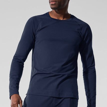 alo Men's Alo Vapor Crewneck Long Sleeve - Navy