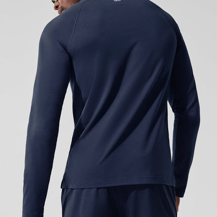 alo Men's Alo Vapor Crewneck Long Sleeve - Navy