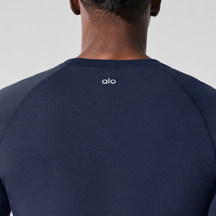 alo Men's Alo Vapor Crewneck Long Sleeve - Navy