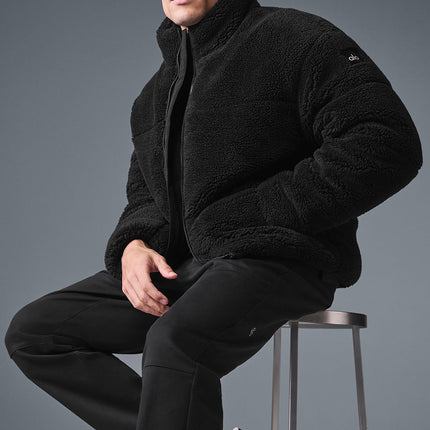 alo Men's Sherpa Stage Puffer - Black