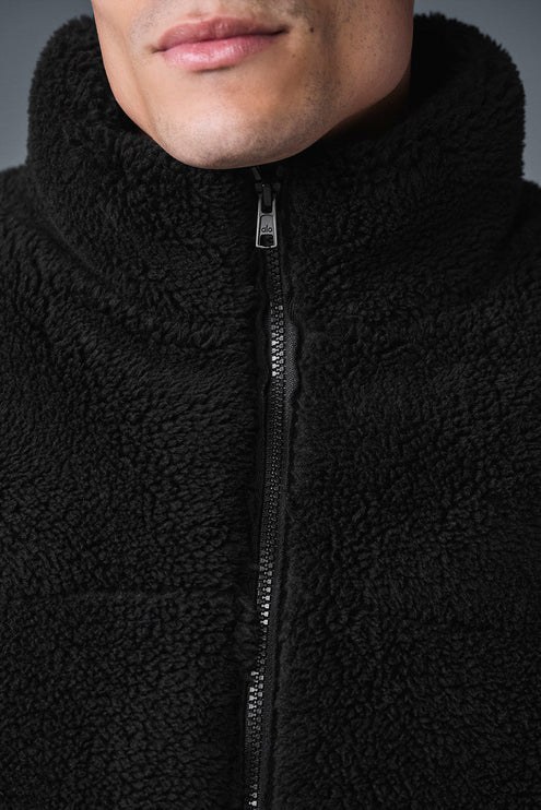 alo Men's Sherpa Stage Puffer - Black
