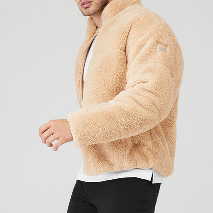 alo Men's Sherpa Stage Puffer - Camel