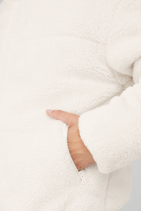 alo Men's Sherpa Stage Puffer - Ivory