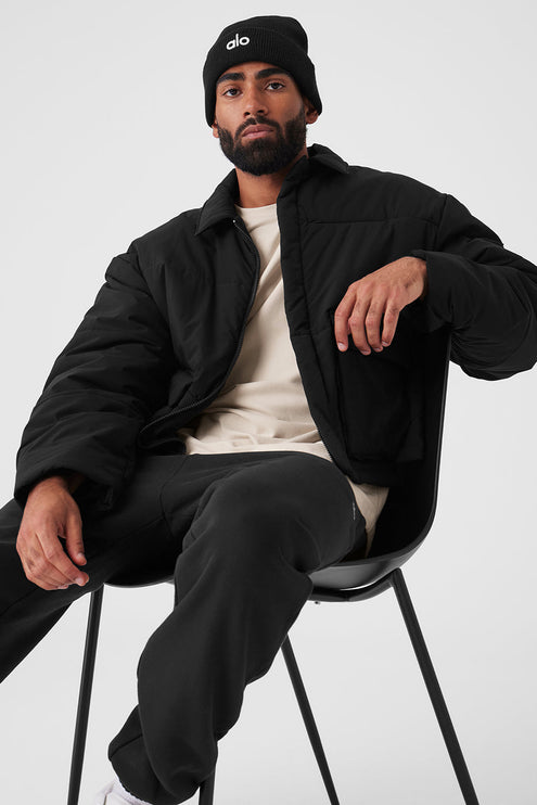 alo Men's Voyage Utility Cargo Jacket - Black