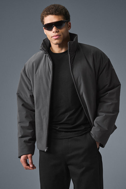 alo Men's Stretch Woven Notable Jacket - Anthracite