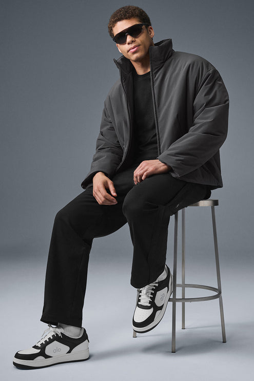 alo Men's Stretch Woven Notable Jacket - Anthracite