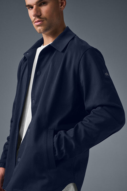 alo Men's Edition Sueded Jacket - Navy