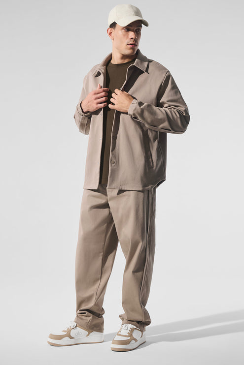 alo Men's Edition Sueded Jacket - Gravel