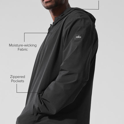alo Men's Performance On-The-Go Jacket - Black