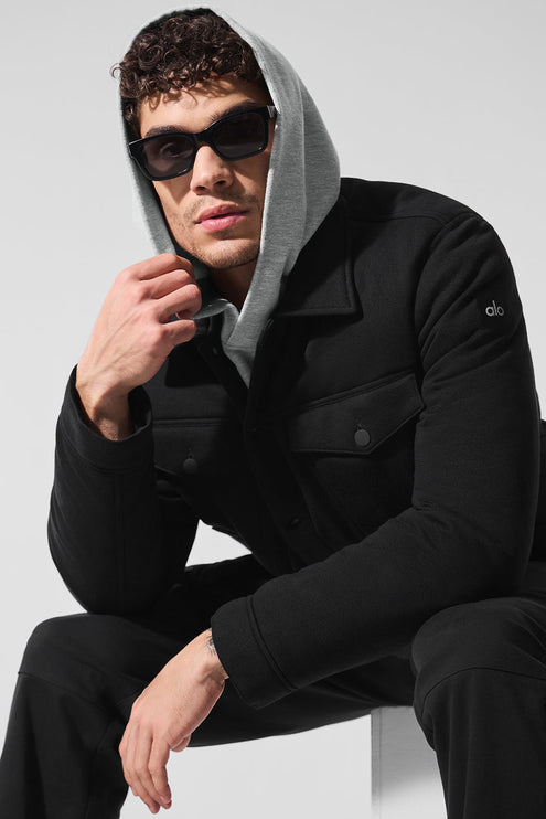 alo Men's Ease Trucker Jacket - Black