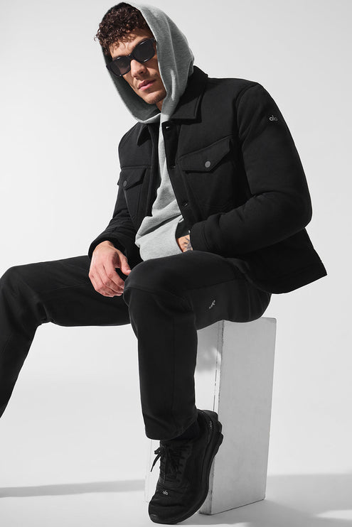 alo Men's Ease Trucker Jacket - Black
