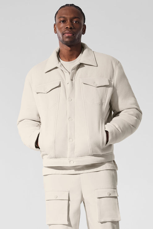 alo Men's Ease Trucker Jacket - Bone