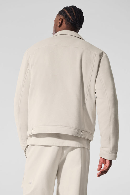 alo Men's Ease Trucker Jacket - Bone