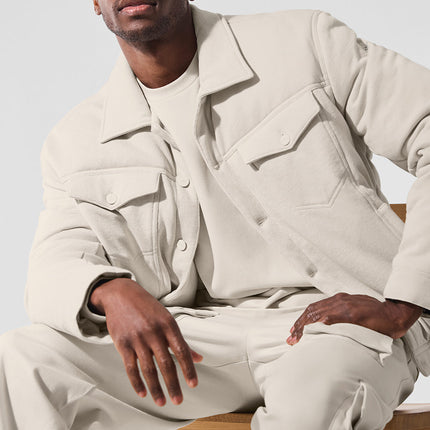 alo Men's Ease Trucker Jacket - Bone
