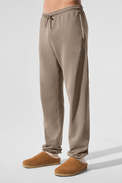 alo Men's Chill Vintage Wash Sweatpant - Gravel Wash