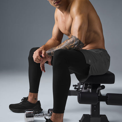 alo Men's 5" Revival 2-in-1 Pant - Anthracite/Black