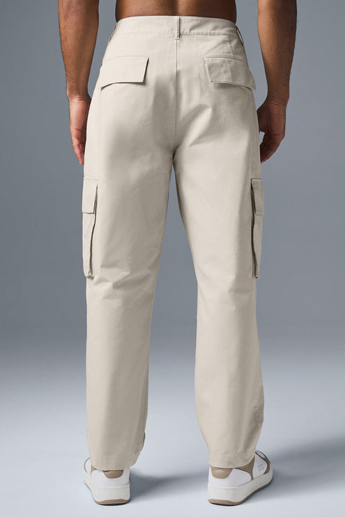 alo Men's Cargo Ripstop Trouser - Bone