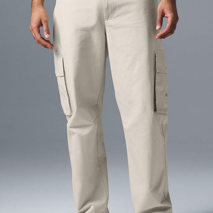alo Men's Cargo Ripstop Trouser - Bone