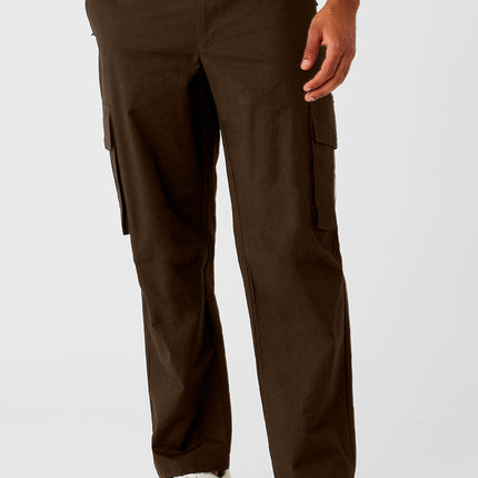 alo Men's Cargo Ripstop Trouser - Espresso