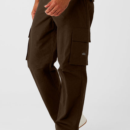 alo Men's Cargo Ripstop Trouser - Espresso
