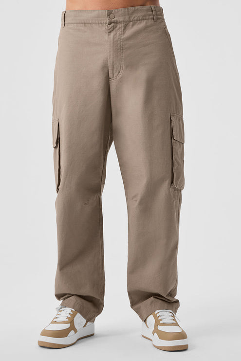 alo Men's Cargo Ripstop Trouser - Gravel
