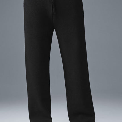 alo Men's Scholar Straight Leg Sweatpant - Black