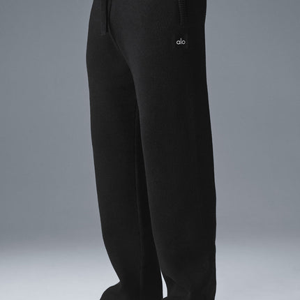 alo Men's Scholar Straight Leg Sweatpant - Black