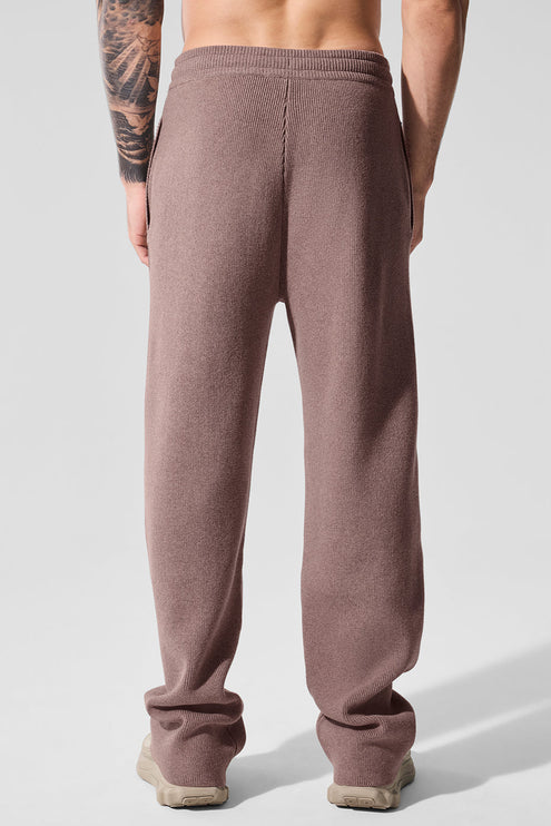 alo Men's Scholar Straight Leg Sweatpant - Mushroom Heather
