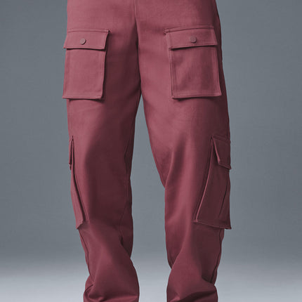 alo Men's Northstar Cargo Pant - Burgundy Truffle