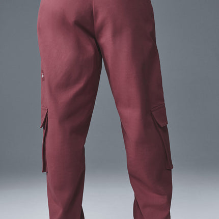 alo Men's Northstar Cargo Pant - Burgundy Truffle