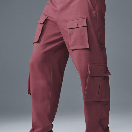 alo Men's Northstar Cargo Pant - Burgundy Truffle